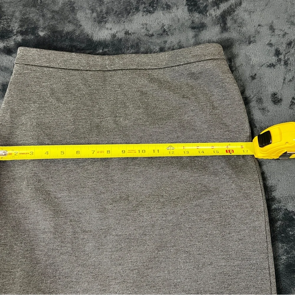 New J. Crew Wms Gray Knit Twill High Waist Lined No. 2‎ Pencil Skirt Work Chic 4